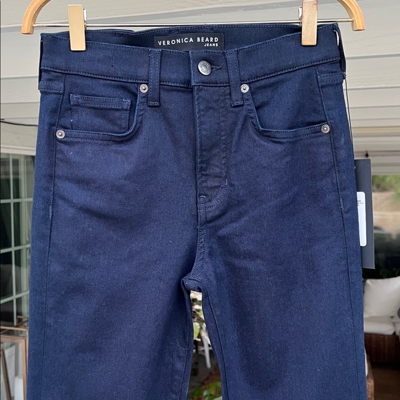 Veronica Beard Indigo Beverly High Rise Skinny Flare Jeans Size 26 NWT - Picture 4 of 9